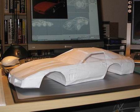 corvette-paper-model